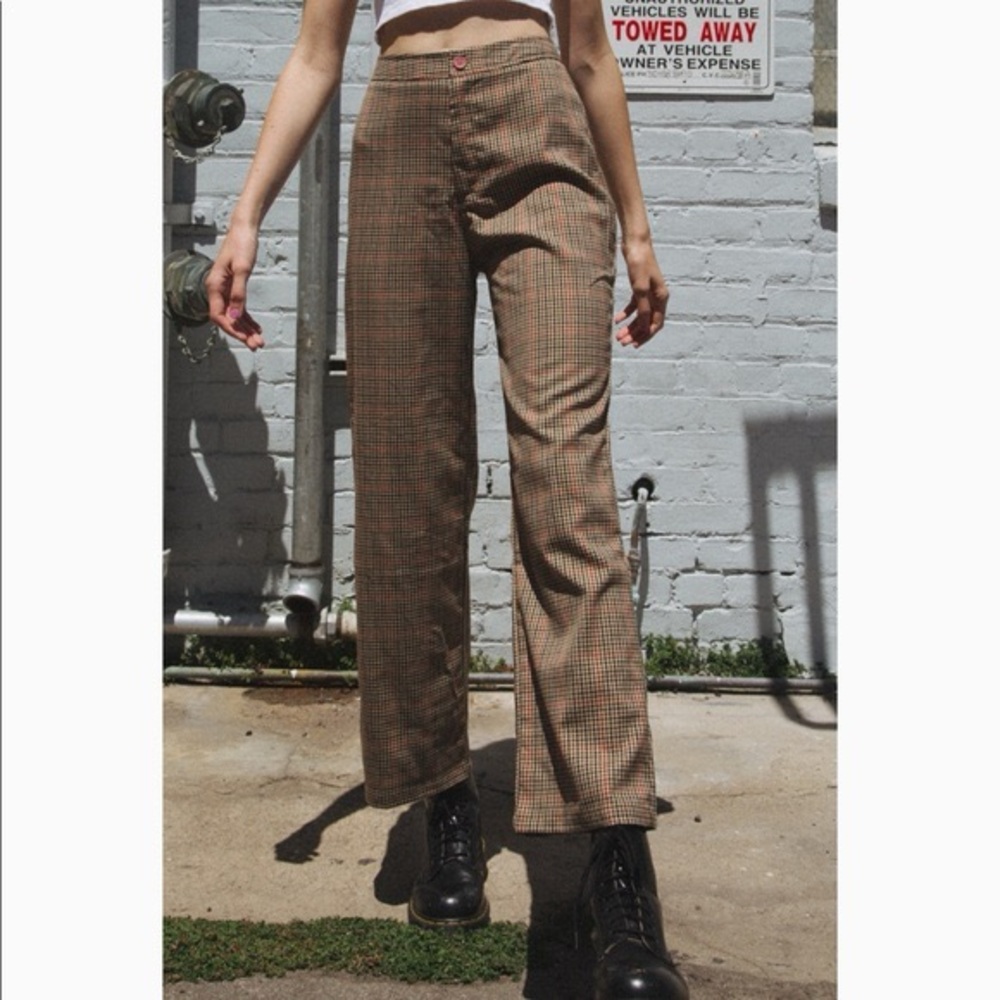 John Galt/Brandy Melville plaid pants